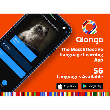 Qlango Language Learning App: Lifetime Subscription (56 Languages)