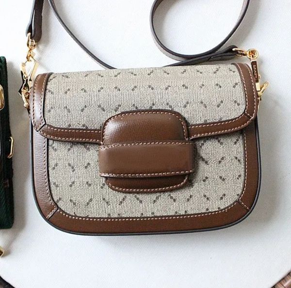 Hot New Designer Shoulder Bags 1955 Saddle Handbag Genuine Versatile Portable Cross Body Tote Fashion Woman Bag 2024