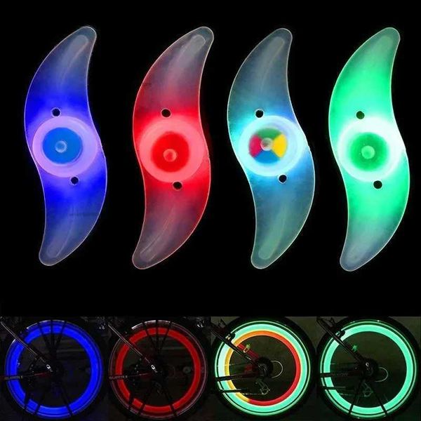 Bicycle wheel irradiation light tire light 3-mode LED waterproof bicycle safety warning easy to install bicycle accessories with batteries Y