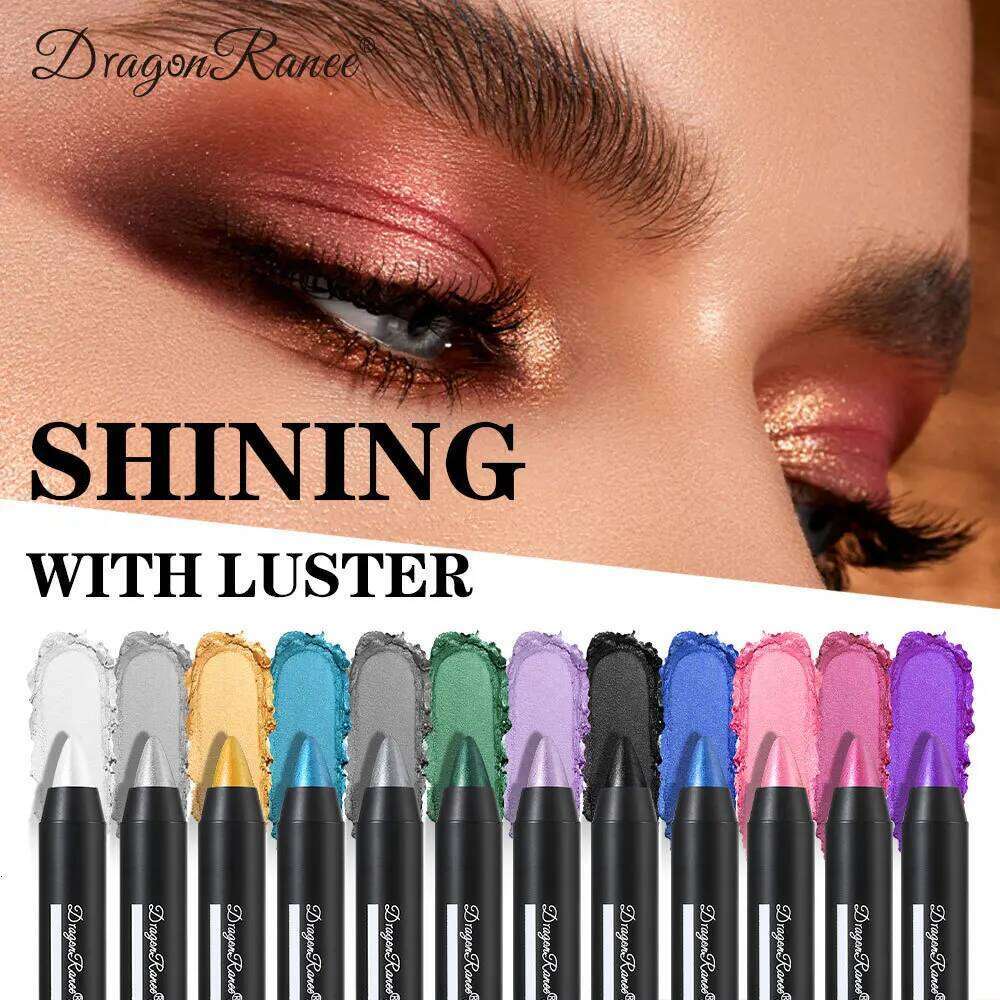 12 Colors Long-lasting Eyeshadow Pencil Waterproof Pigment Blue ple Black Shadow Stick Women Fashion Colorful Eye Makeup free shipping