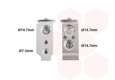 Expansion Valve, air conditioning VAN WEZEL 82001292