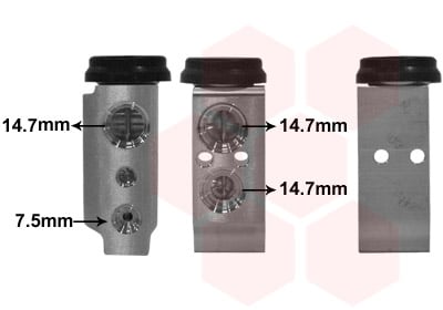Expansion Valve, air conditioning VAN WEZEL 82001385