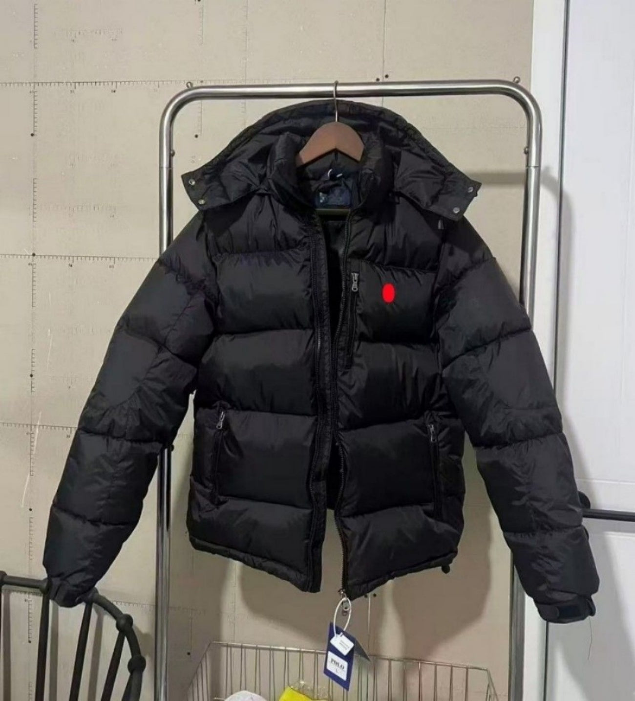 2026 Mens Polo Puffer Jackets Women Winter Puffer Down jacket Embroidered Tracksuit Jackets Coats Zipper Designer Clothing Fashion Men Warm Removabl