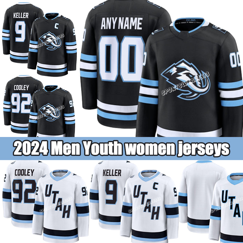 #9 Clayton Keller #92 Logan Cooley Utah Hockey Clubjersey #8 Schmaltz A #11 Guenther #27 Hayton #12 Iginla #39 Ingram #7 Kesselring #98 Sergachev Ho