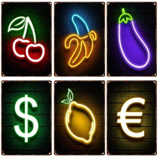 Cool Neon Signs Metal Tin Internet Cafes Bar Club E-sports Hotel Wall Decor Iron Plate Party Gamer Room Bedroom Home DecorationXJ250116