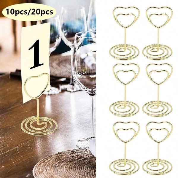 1020 Mini Place Card Holders Table Number Wedding Heart Picture Po 240819