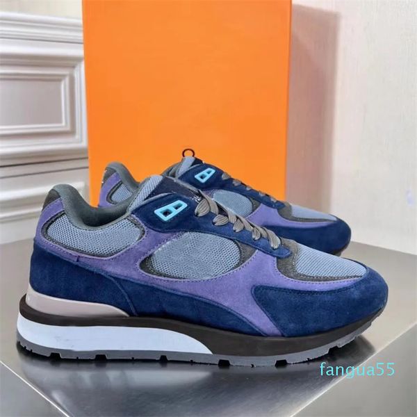 2025 2Trainers Leathers Printing Black Brown Lace Up Trainers Skate Sport Casual Shoes