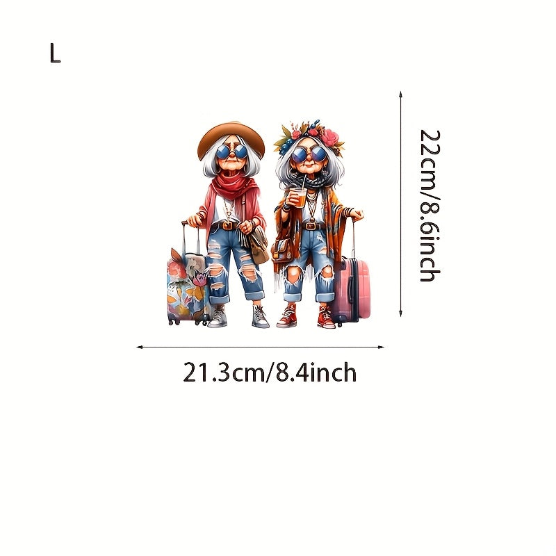 TEMU 2 Fashionable , Washable Heat Transfer Stickers, Iron-on Patches For Diy Short-sleeve T-shirts, Hoodies, Pillows, Backpacks, Handbags, Crafts,