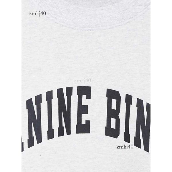 Aninie Bing Hoodies letra de moletons gráficos para mulheres Autumn Winter Clothing 2024 Designer Moda Pullovers tops feminino Sorto solto B
