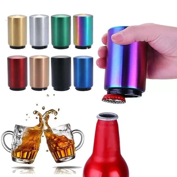 Opener Automatic Stainless Steel Bottle Push Down Magnetic Beer Cap Bar Kitchen Wine Gadgets Tools Openers S