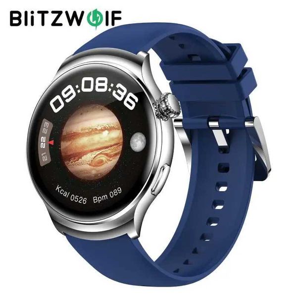 BlitzWolf BW-AT4 1.52 inch AMOLED HD 3D Curved Screen Health Monitoring Voice Assistant BT Call Multi-sport Smart Watch T241213
