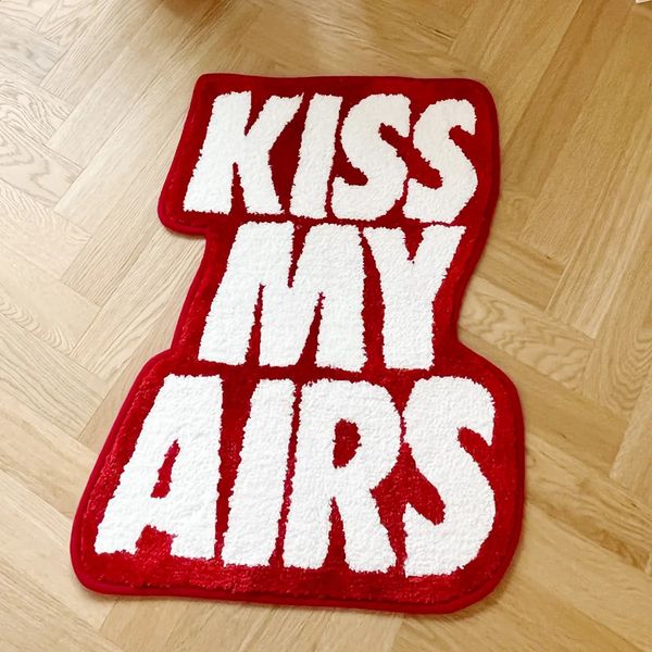Kiss My Airs Handmade Rug Tufted Plush Carpet Rug Purely Handmade Soft Suitable for Room Decor Fluffy Carpets Bedroom Bathroom 250110