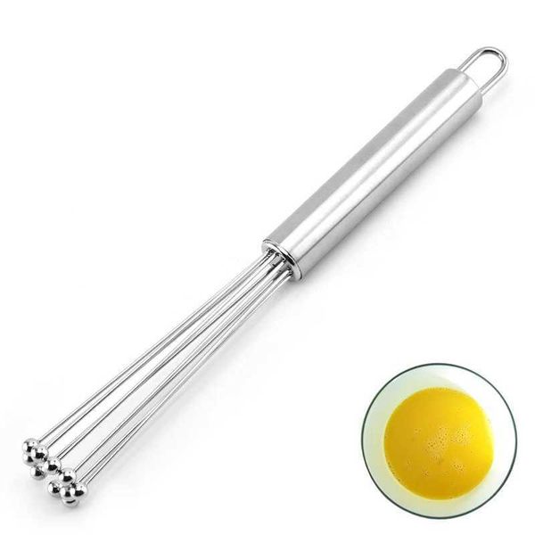 Stainless Steel Ball Whisper Set Manual Blender Kitchen Whisper Silk Egg Whisper Cooking Mix Whisper Beating Stick W241102