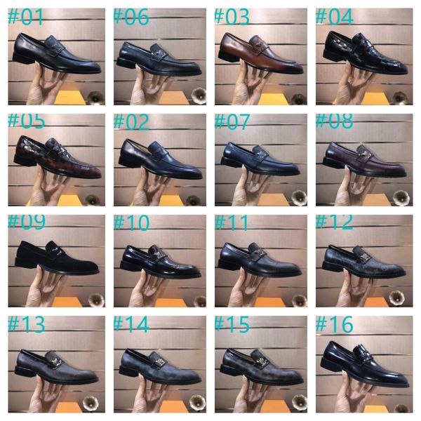 74 Model Designer Men Loafers Shoes real Leather Black brown Moccasins Business Handmade Shoe Formal Party Office Wedding Luxurious Men Dres