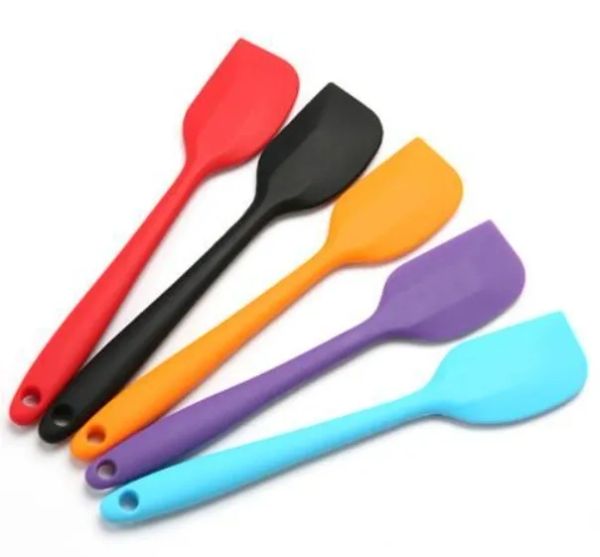 Kitchen Silicone Cream Butter Cake Spatula Mixing Batter Scraper Brush Butter Mixer Cake Brushes Baking Tool