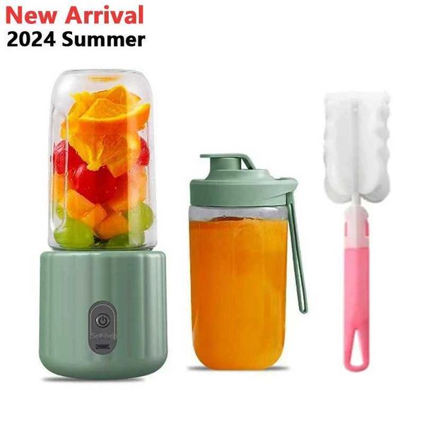 6 Blades USB Portable Juicer Maker Juicer Fruit Juice CupAutomatic Small Electric Juicer Smoothie Blender lce CrushCupXJ241223