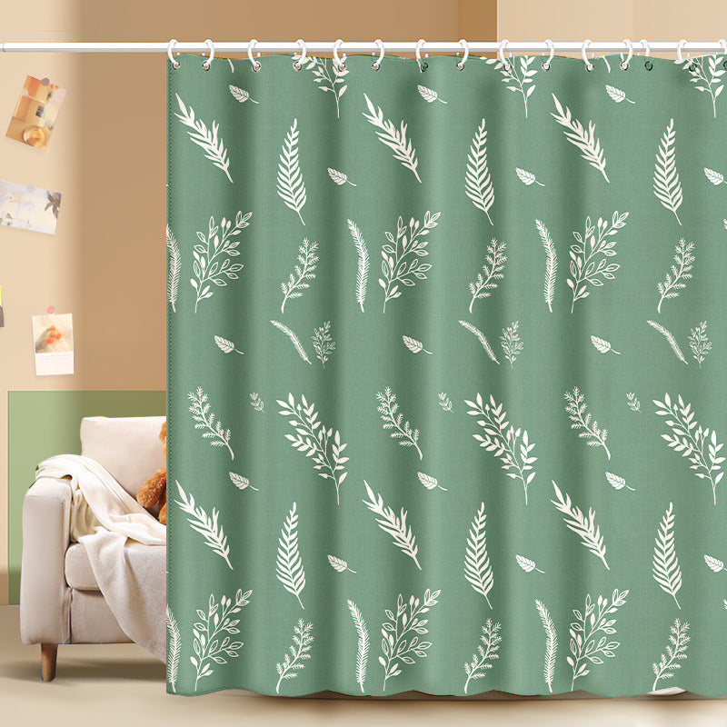 T0528 new curtain free of punching installation rental room simple retractable rod a complete set of blackout cloth office