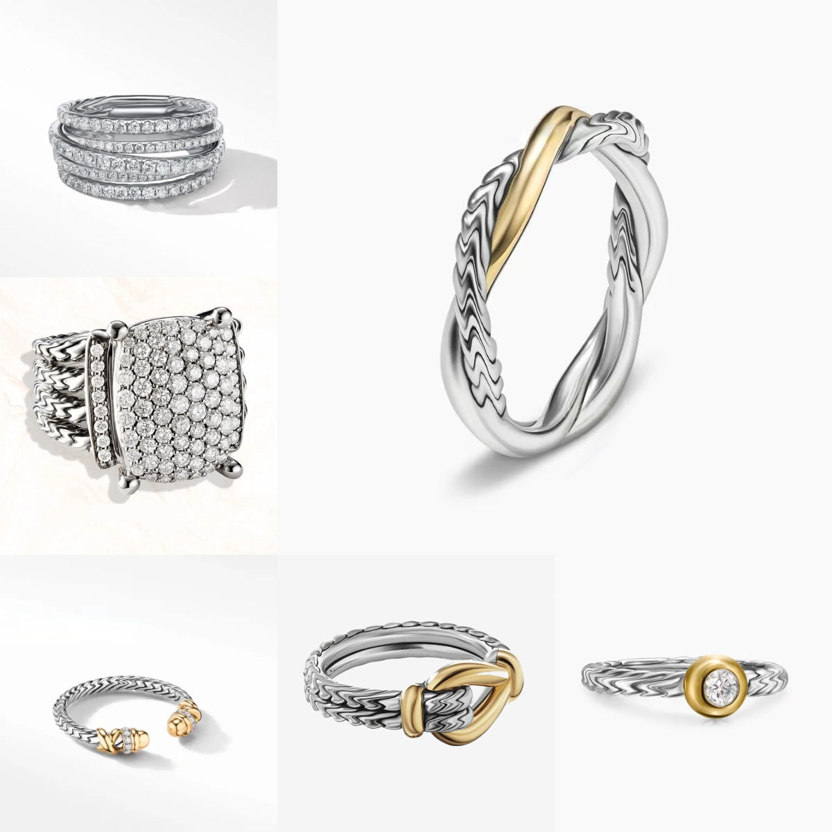 designer rings rings designer for women jewelry ring damen ring luxury Brass Sterling Silver designer ring jewellery ring white ring Engagement East