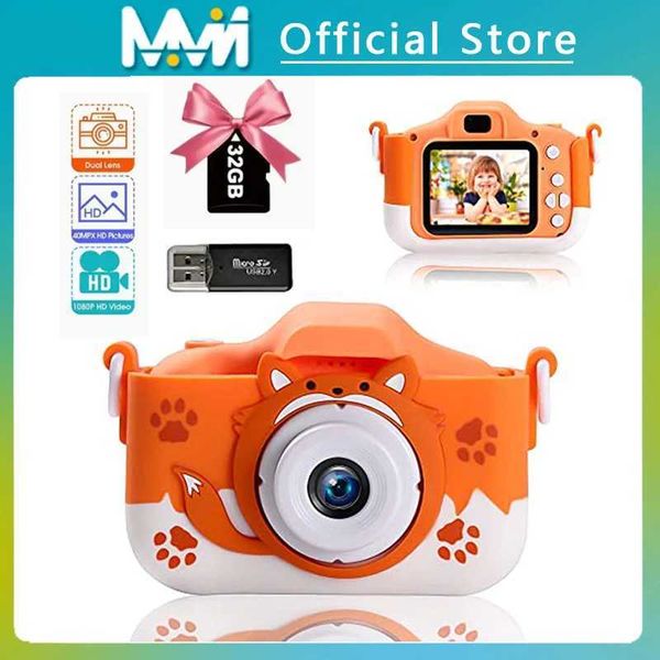 Toy Cameras HD 1080P Kids Digital Camera 20MP Children Camera with USB Charger Built-In Game Camera Shockproof Silicone Protection Cover L48