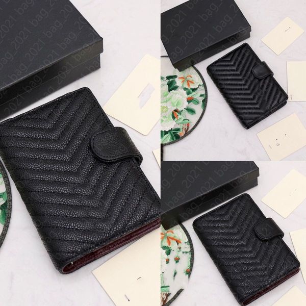 Thread Notebook Credit Card Holder Case With Box Large Small Agenda Cover Letter Wallet Designer Womens Fashion Brown Waterproof Working Mee