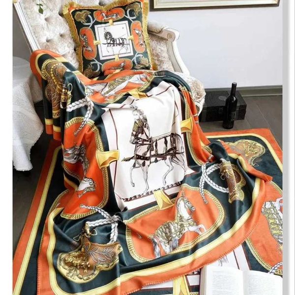 Blankets Luxury decoration throw blanket and throw seam plain bedding sofa cover with double-layer bedding wool beddingX240902 CL250212