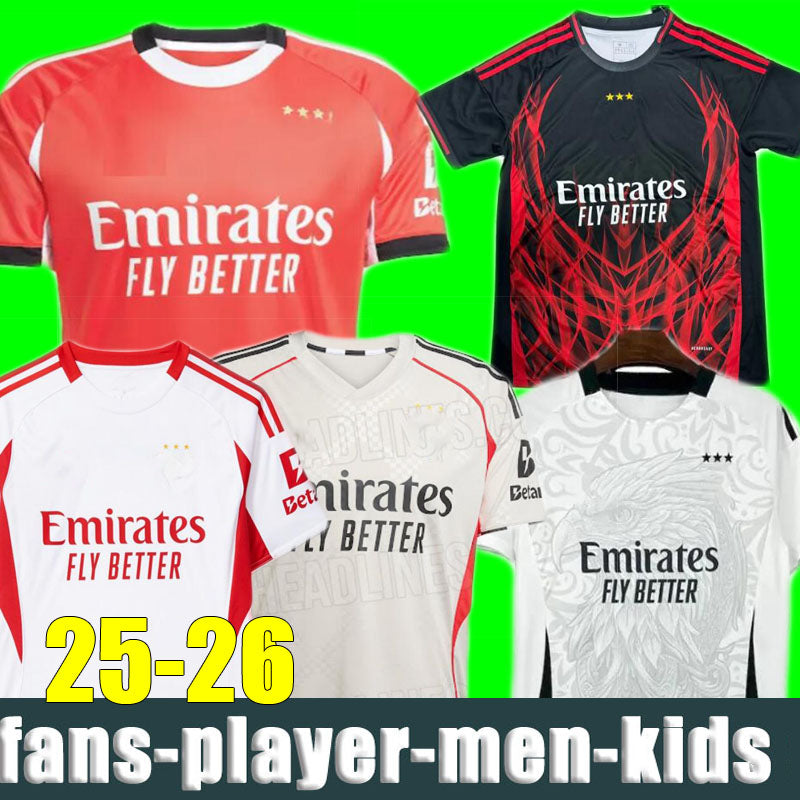 25 26 BeNfIcAS home Soccer Jerseys Di Maria shirts kids kit 2025 Special Edition KOKCU PAVLIDIS AKTURKOGLU football uniforms XXXL 4XL