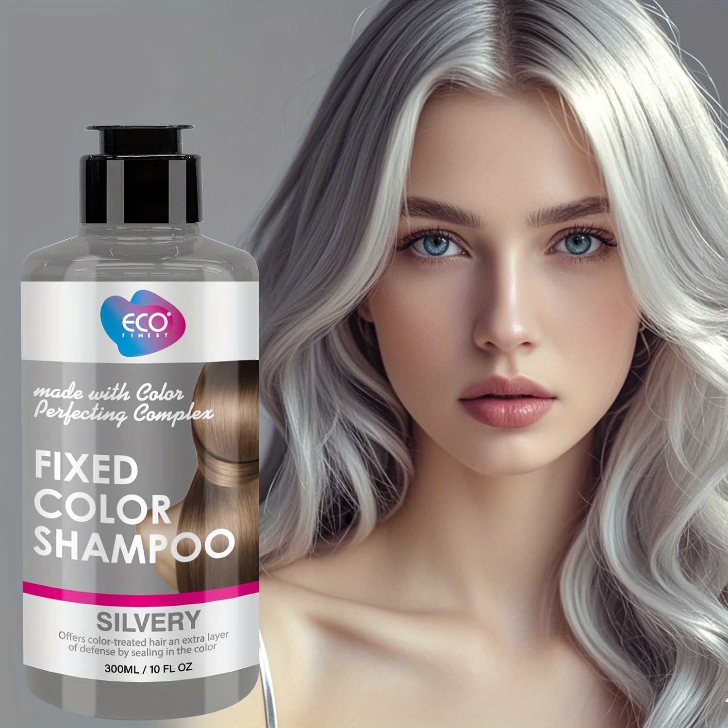 TEMU Silvery Shampoo For Daily & Carnival, Color , Locks & Replenishes Moisture For Color-, Prevents Fading | Fixed Color Shampoo With Coconut Oil, ,