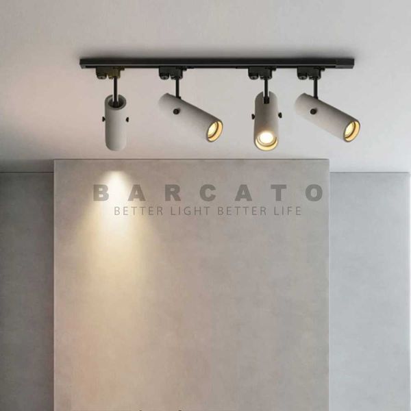 LED Track Lights Track Rail Lamp with 7W GU10 Spotlights Bulb Cement Track Fixture Spot Lighting Fixtures for Clothing StoreCL240730