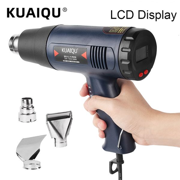 Heat Guns 1800W Professional Electric Air Temperature-controlled Building Hair Dryer Soldering Tools Adjustable Nozzle 221118