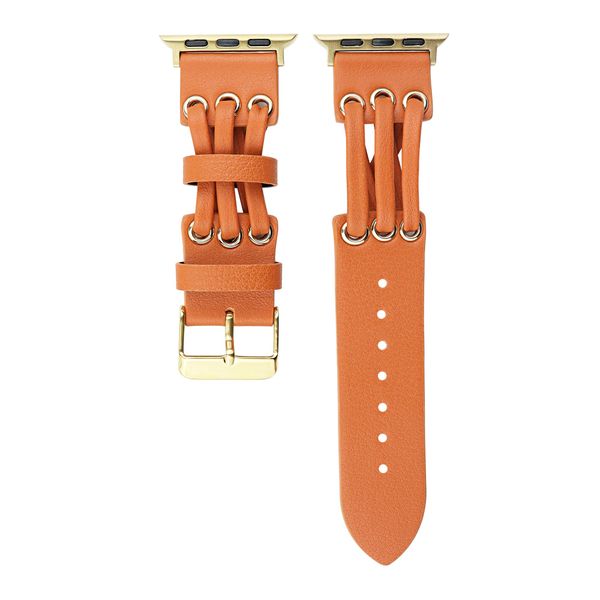 Genuine Leather Smartwatch Bands For Apple Watch Bands 9 8 7 6 5 4 3 2 1 SE iwatch Real Leather Straps 38 40 41 42 44 45 49mm iwatch Bracele