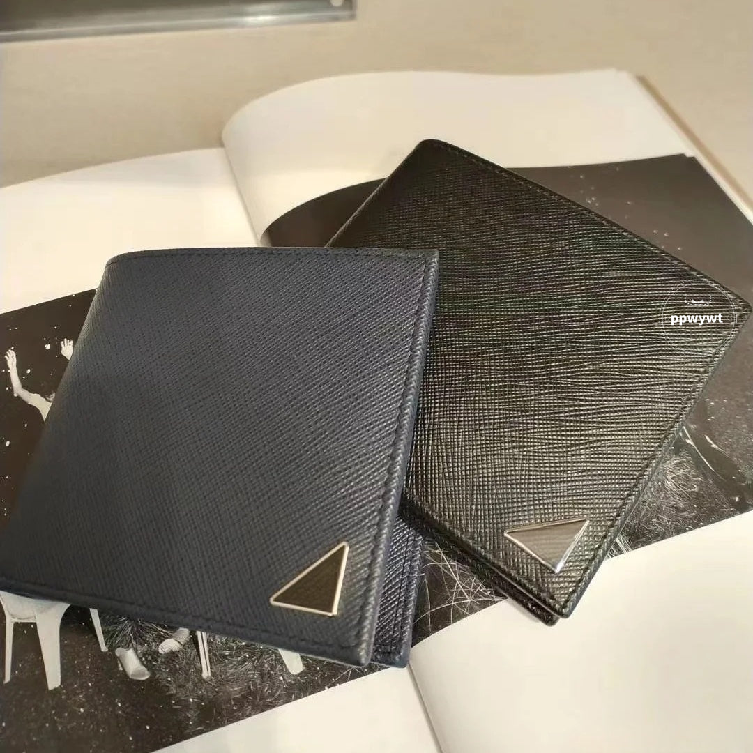 High Quality Genuine Leather Designer Wallet Men Classic Retro Handbag with Coin Purse, Card Holder Clutch Mens Wallte Fashion Purse With Box