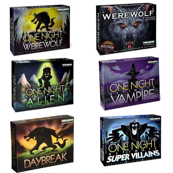ONE NOITE Ultimate Werewolf Games de festa de festa de lobisomem jogos multiplayer partidários jogos de tabuleiro em ritmo acelerado