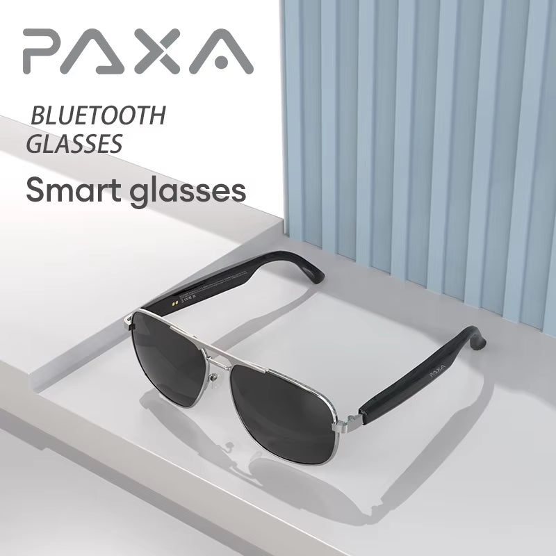 PAXA Smart Glasses Headset Bluetooth 5.4 Multifunctional HD Calling Sunglasses Headphones Intelligent Control Earphones High Quality Pilot7