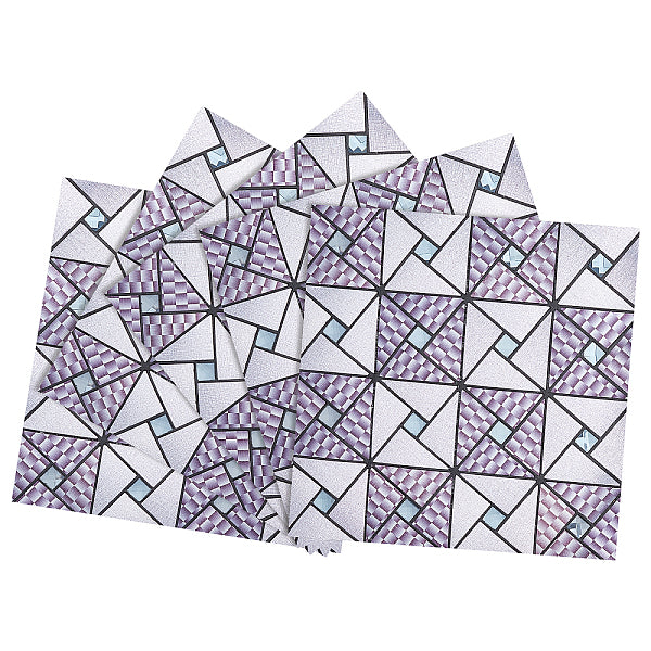 5Pcs Square Mosaic Glass Wall Decorations