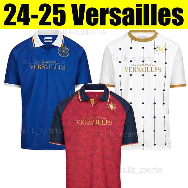 24-25 Versailles FC 3rd soccer Jerseys 2024 2025 French Club Home Blue Away White Third men football shirts