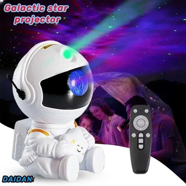 LED Strips Galaxy Star Projector Night Light Astronaut Space Projector Starry Nebula LED Ceiling Lamp for Bedroom Home Decor Kids Gift S2521