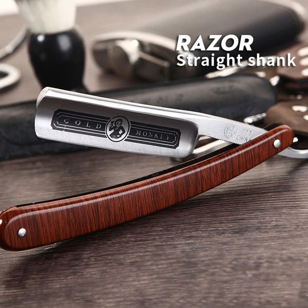 Barber Professional 66 Shaving Straight Razor Classic Manual Sharp Razors Folding Knife Men Stainless Steel Shaver
