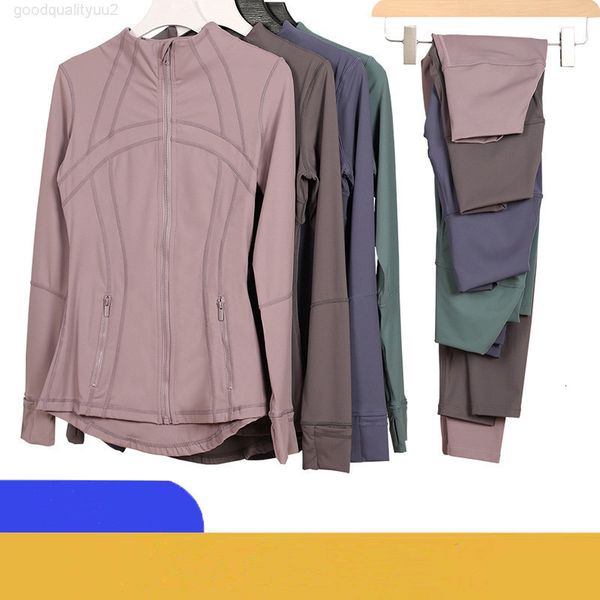 Calça de casca de ioga esportiva feminina Conjunto de fitness Ciclismo de academ
