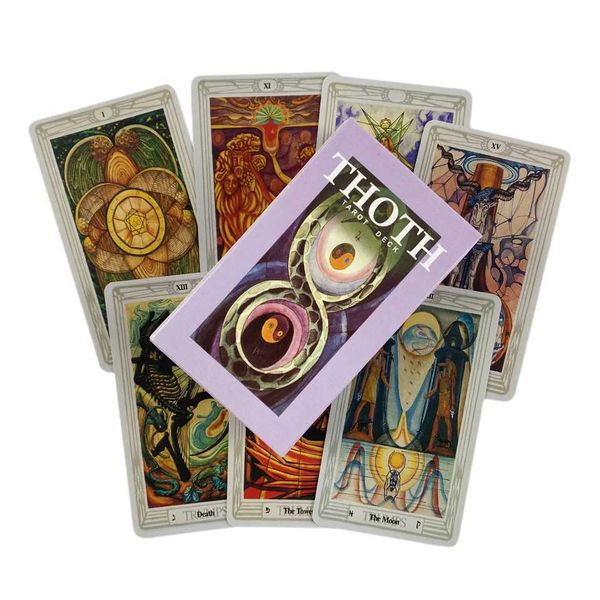 Thoth Tarot Cards Divination Deck English Versions Edition Orac Board Playing Tab Games For PartyXJ241213