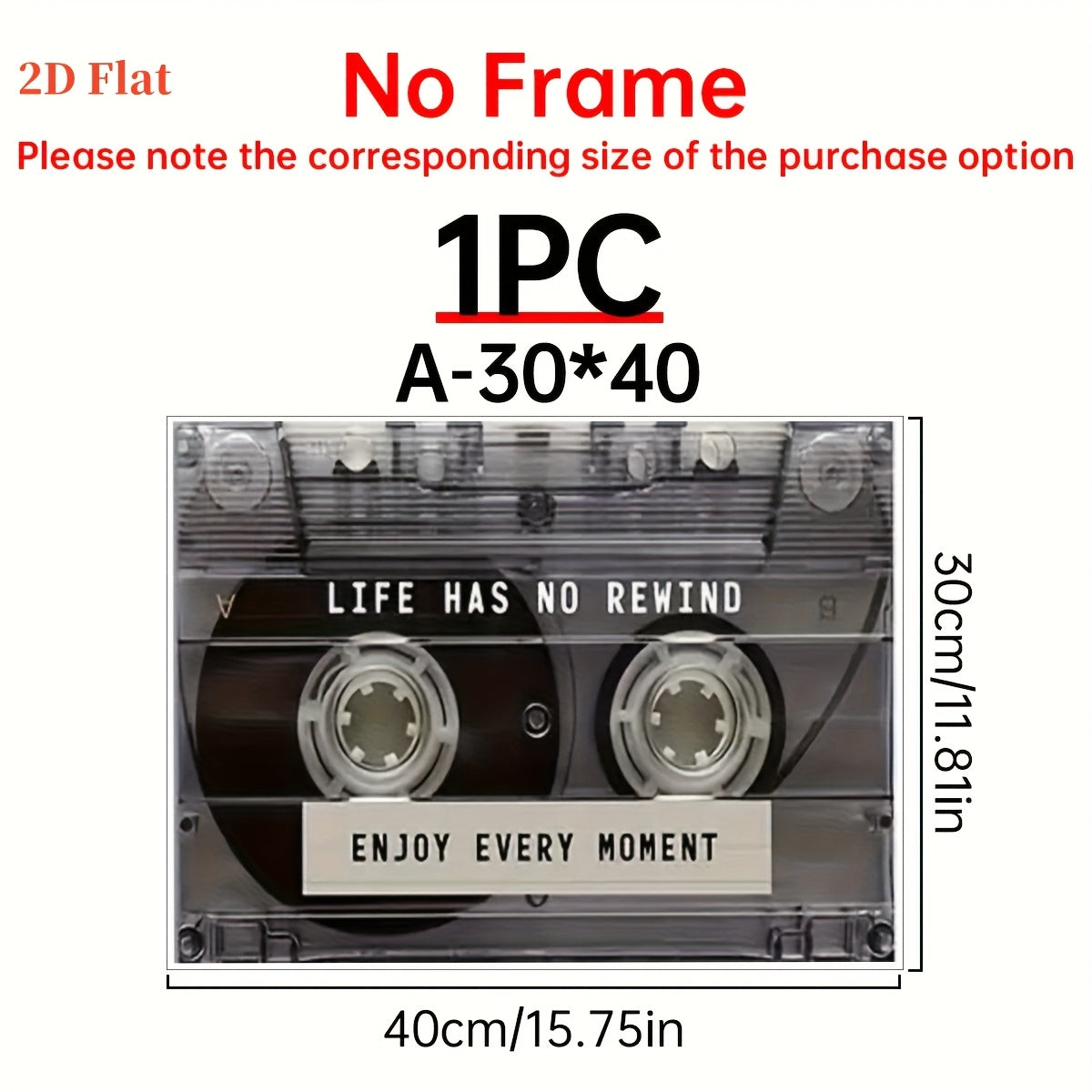 TEMU 2d Flat 1pc Canvas Wall Art, Office Inspirational Wall Decoration Music Posters Inspirational Quotes Prints, Positive Artwork, Funky Living Room