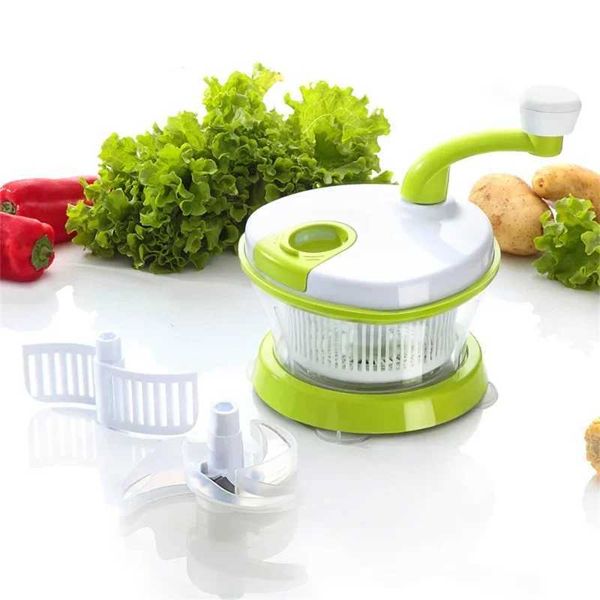 Manual Meat Grinder Hand Operated Food Processors Portable Multi-function Vegetable Cutter Garlic Chopper Mincer Mixer Blender B240803