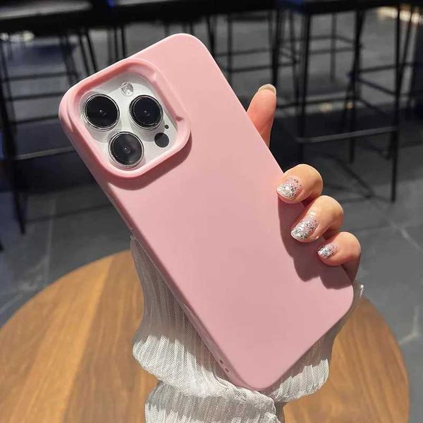 Luxury Case Candy Color Liquid Silicone Shockproof Phone Case Suitable for iPhone 16 15 Pro Max 11 12 13 14 Pro Max Fashion Simple Soft TPU