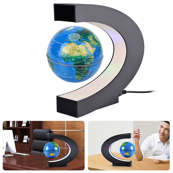 Toilet Paper Holders ating Magnetic Levitation Globe Novelty Ball Light Electronic Antigravity Lamp LED World Map Birthday Gifts Toy For Kid
