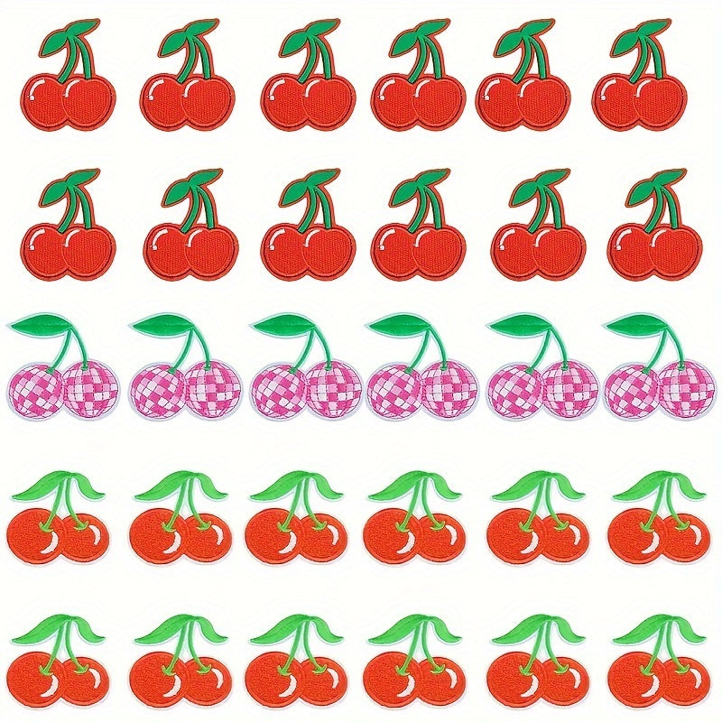 TEMU 30pcs Pink And Embroidery Patches, Ironing-sewing Decals, Suitable For Clothing, Shoes, Hats, Bags, Diy Fashion Decoration