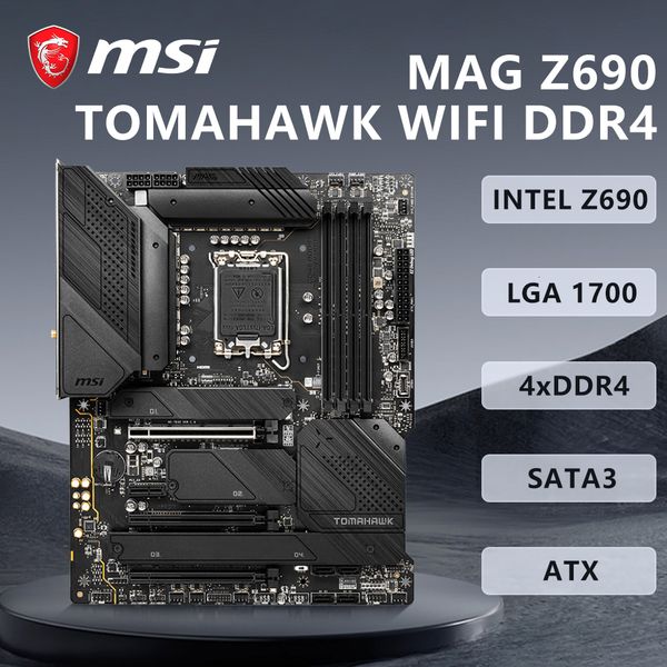 MSI MAG Z690 TOMAHAWK WIFI DDR4 Mainboard Support LGA1700 i9-12900KS i7-12700K CPU Intel Z690 Chipset DDR4 PCIe5.0 ATX
