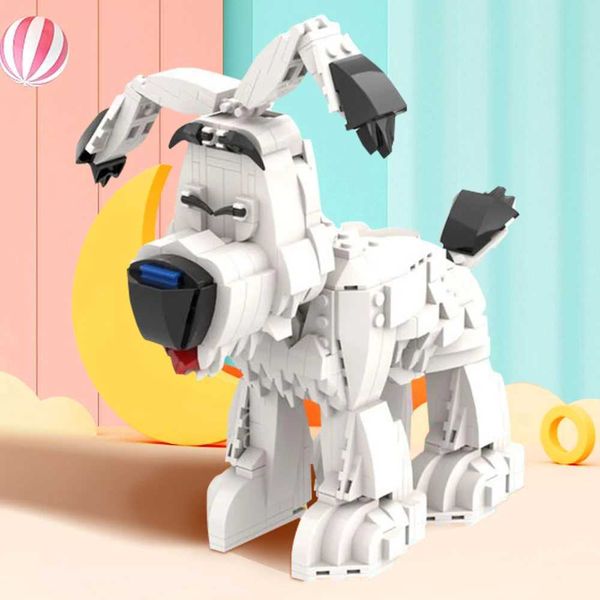 MOC 129724 IDEFIX - DOGMATIX Pet Dog Building Block Cartoon Anime Character Dog Bricks Animation Adventure Toy Birthday GiftC250211