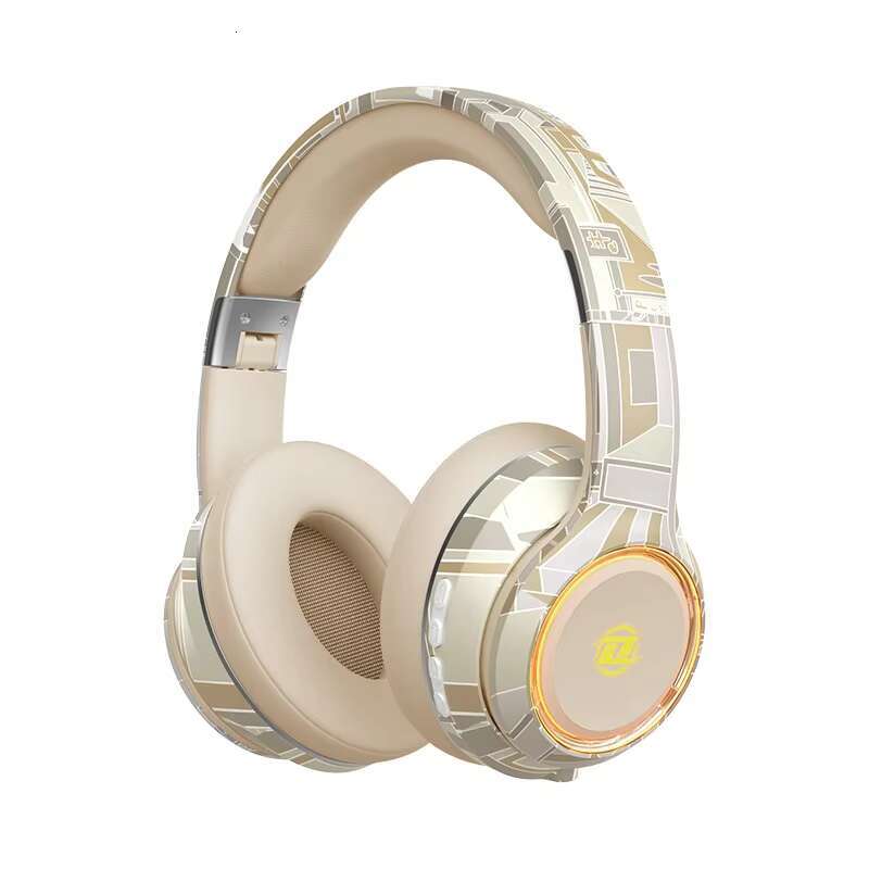 New Private Model Headset High-Looking Colorful Lights Long Battery Life Low Bass Gaming On-Ear Over-Ear Headphones