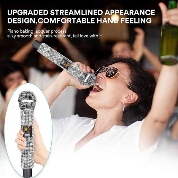 Wireless microphone a tow two home KTV outdoor sound microphone stage live K song professional wireless microphone J241212