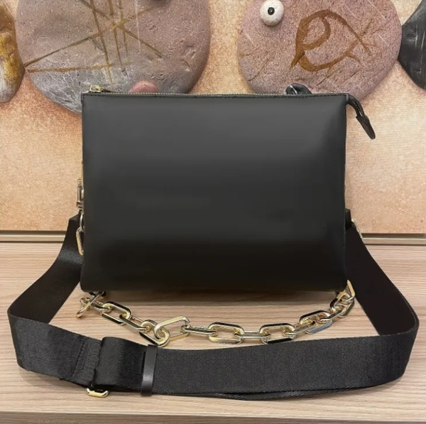 10A Genuine Leather Designer Bag Coussin PM bags Shoulder Bags Crossbody Gold Chain Totes Handbag Purse Pouch Wide Reovable Straps Wallets 3