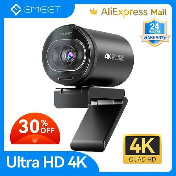 Webcams 4K network camera 1080P 60FPS streaming USB camera EMEET S600 autofocus live streaming camera with microphone suitable for Tiktok-Yo